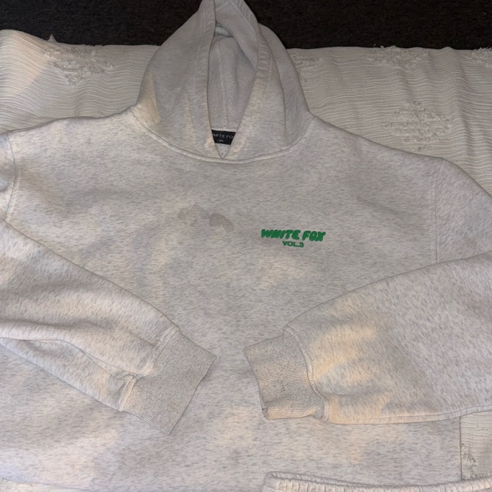 white fox hoodie